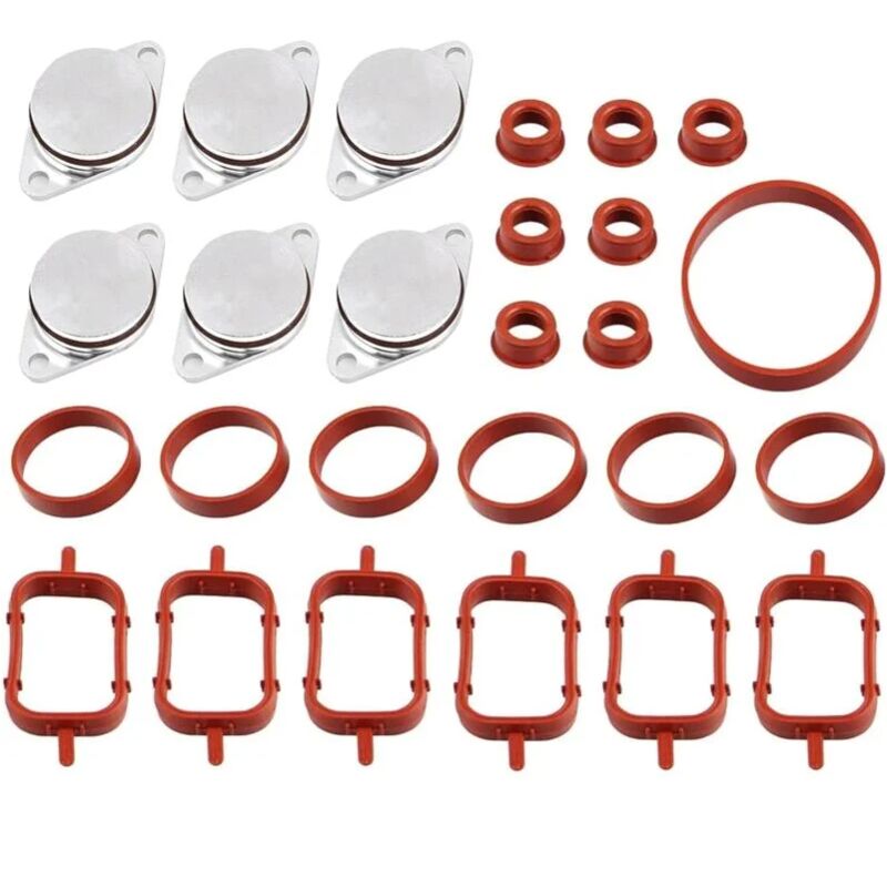 Linghhang - 6 x 33mm Kit de Suppression Clapets d'admission, Kit de Suppression Clapets d'admission Joint Collecteur Admission 11612245439 pour E87