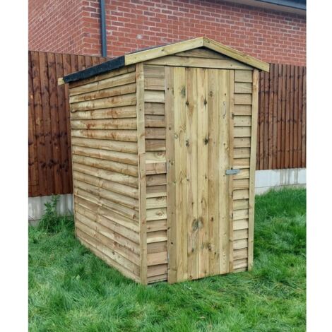 6 x 4 Feet Budget Garden Shed - Timber - L122 x W180 x H210 cm