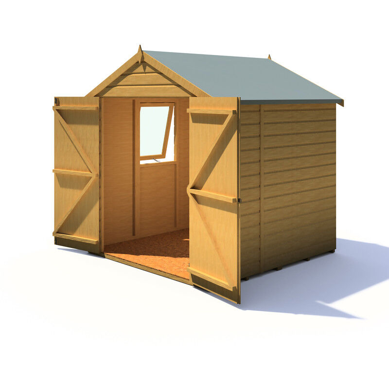 6 X 6 Arran Shiplap Shed With Double Doors Arra0606dsl 1aa