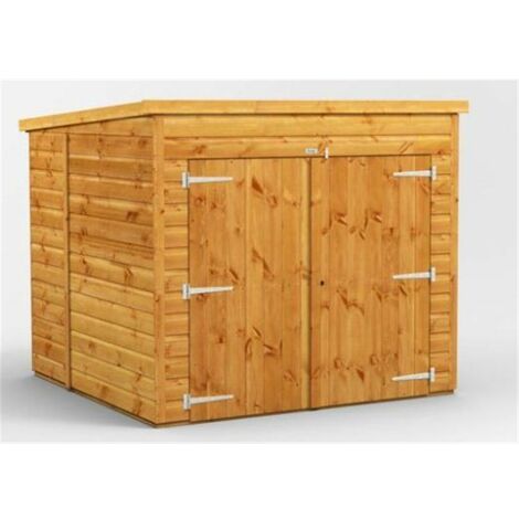 6 x 6 Premium Tongue and Groove Pent Bike Shed - 12mm Tongue and Groove Floor and Roof