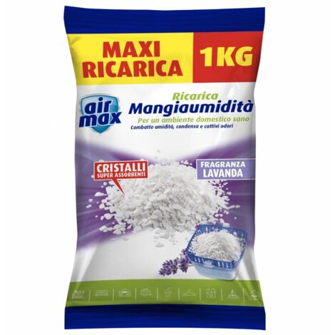 6 x AIRMAX ASSORBIUMIDITA RICAR SALI 1 KG LAVANDA