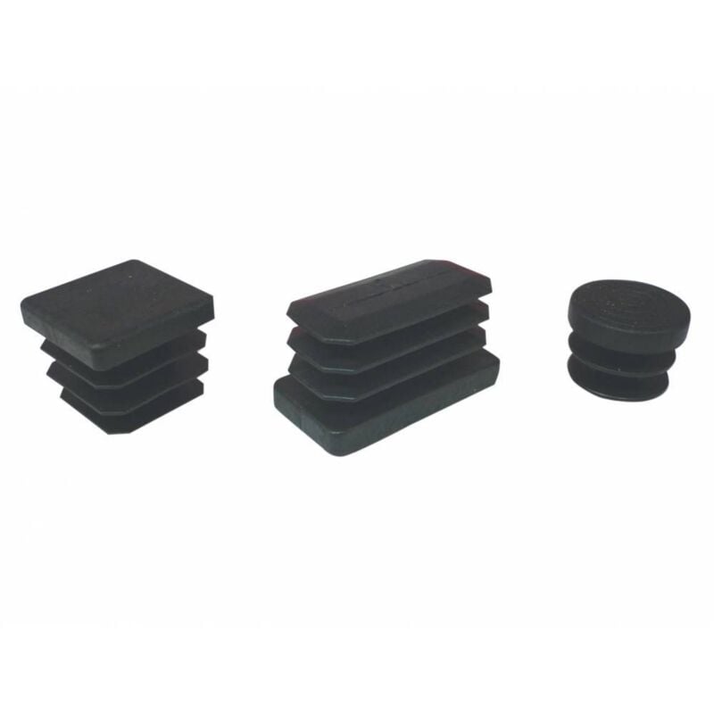 Capaldo - 6 x bl embouts à ailettes 20x30 mm noir 8 pcs