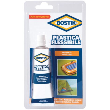 6 x BOSTIK PLASTICA FLESSIBILE TUBETTO 50 G BLISTER