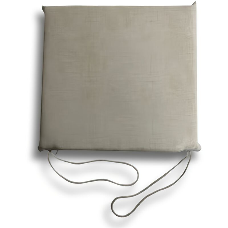 Coussins de jardin assise H.4,5 cm, 41x38 cm, Set de 6 pièces-Beige, Ecru, Gris - colore: ecru