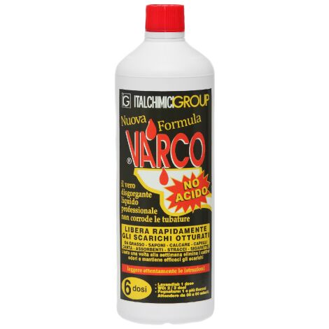 6 x DISGORGANTE LIQUIDO VARCO NO ACIDO 750 ML