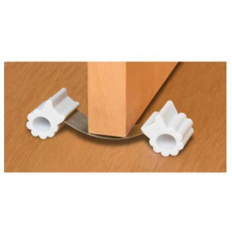 6 x FERMAPORTA IN GOMMA FLESSIBILE TRASPARENTE FIG.12