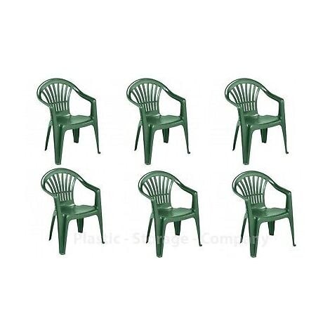 Green plastic best sale garden chairs wilko