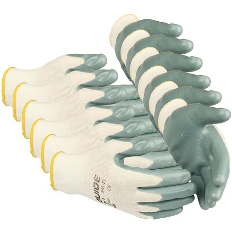 6 Paar 6 x texxor 2356 Nitril-Sicherheits-Handschuhe mit Handschuhberater