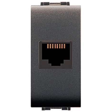 6 x LIFE 4083 PRESA TELEFONICA RJ45 PLUG 8/8 GRIGIO ANT
