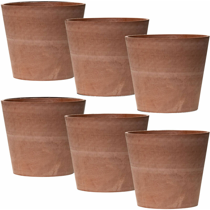 

Wellhome - 6 x Maceta tipo cono truncado Ø 50 cm