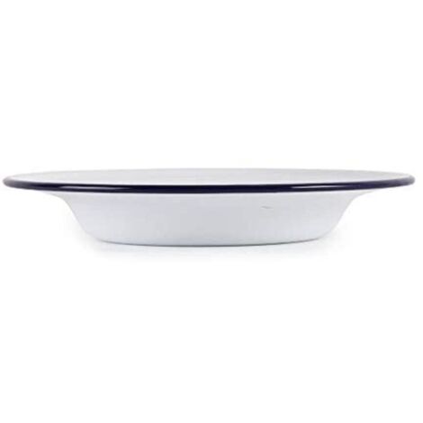6 x Olympia smalto piatto fondo 245 mm 9 1/2 (dia) servizio da tavola cucina