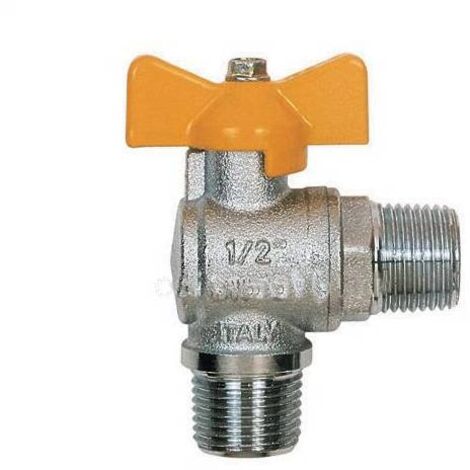 6 x PL RUBINETTO A SFERA P/GAS M1/2 X M1/2