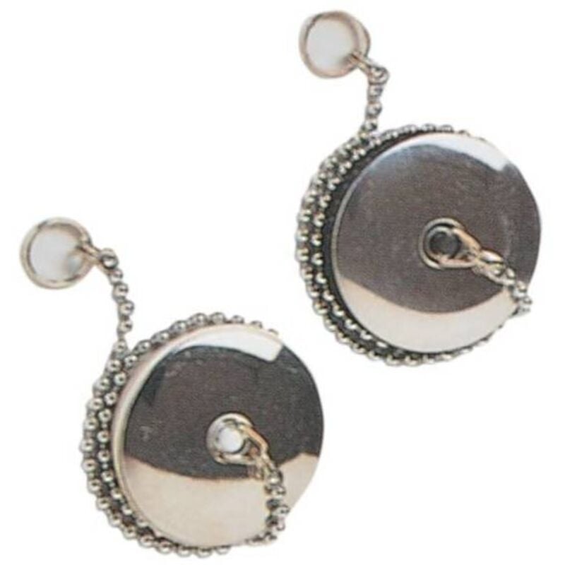 6 x pl x bouchon sanitaire avec plaque d’acier inoxydable d.31