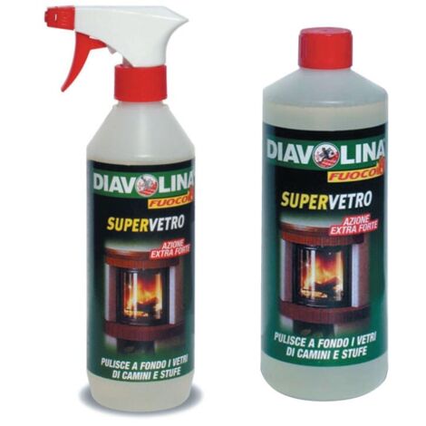6 x PULITORE SUPERVETRO DIAVOLINA 500 ML