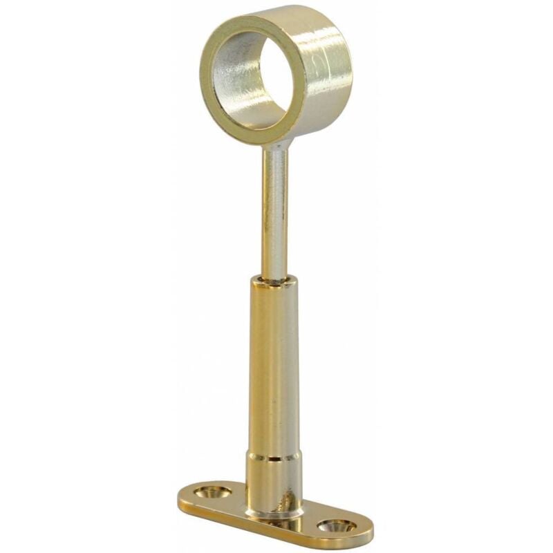 Capaldo - 6 x centre de support de tuyau rond. règlement. tube d.30 mm laiton