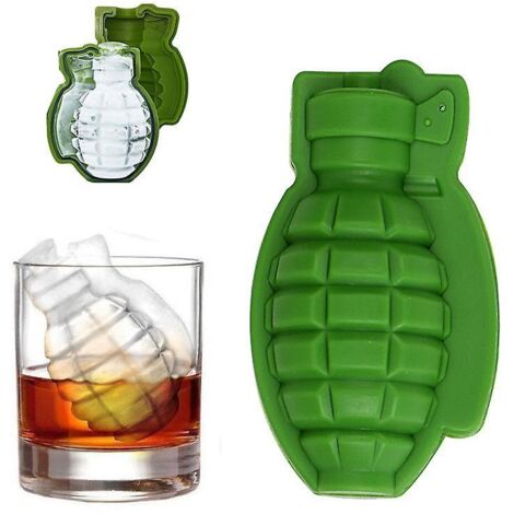 6 X Silicone Bacs  Glaons Forme De Grenade 3d Moule  Glaons Moules De Plateau De Gteau Moules  Glace En Silicone Pour Whisky Scotch Cocktails Caf
