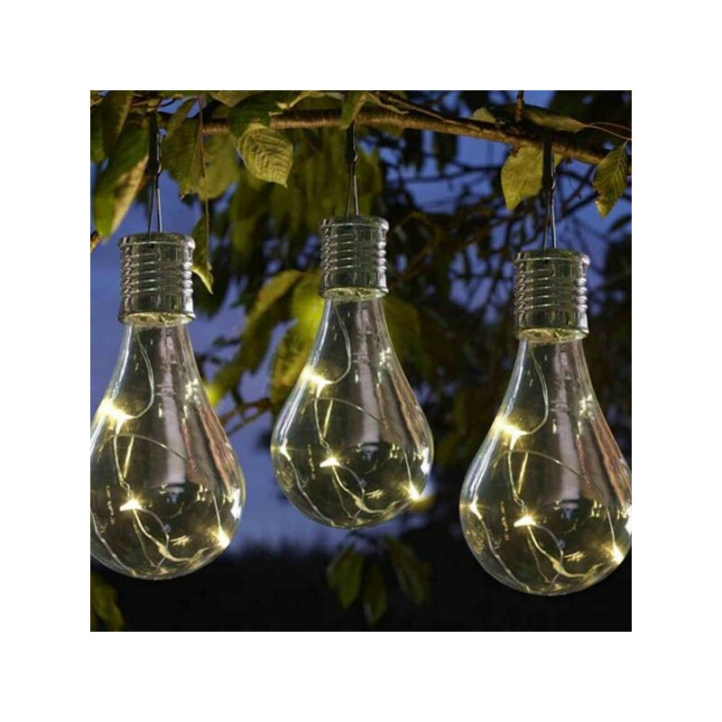 Smart Garden - 6 x Eureka Hanging Solar Light Bulb Lantern Tree LED 1080920