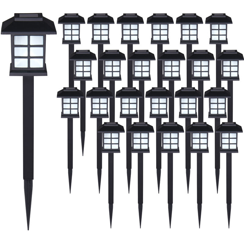 Deuba - 6-24 x LED Solar Light Garden Pathway Ground Lantern Landscape Outdoor Yard Lamp 24Pcs Set