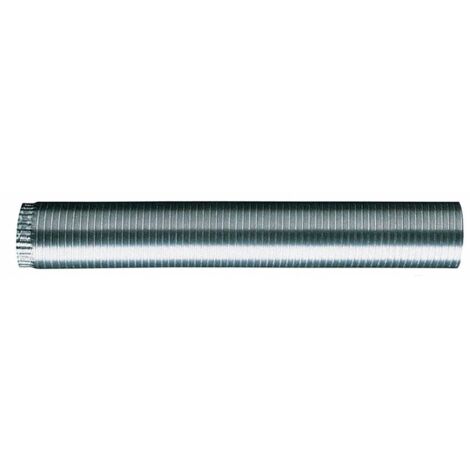 6 x TUBO FLESSIBILE ESTENSIBILE ALLUMINIO NAT. D 11 CM