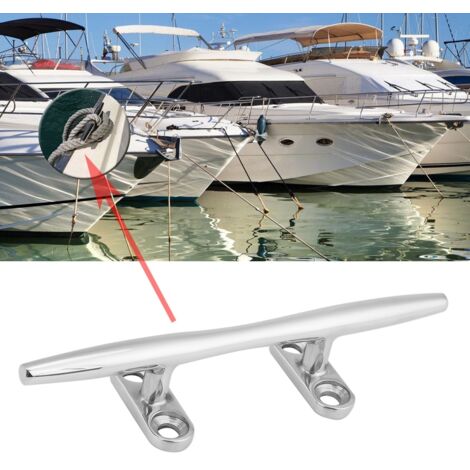 6-Zoll-Bootsklampe aus Edelstahl mit Hohlfuß für das Dockdeck