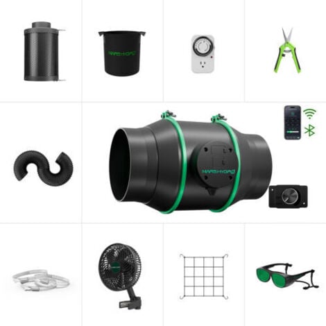 6-Zoll-iFresh-Komplettlüfterset für Indoor-Zuchtzelte – Easy Start Bundle Mars Hydro