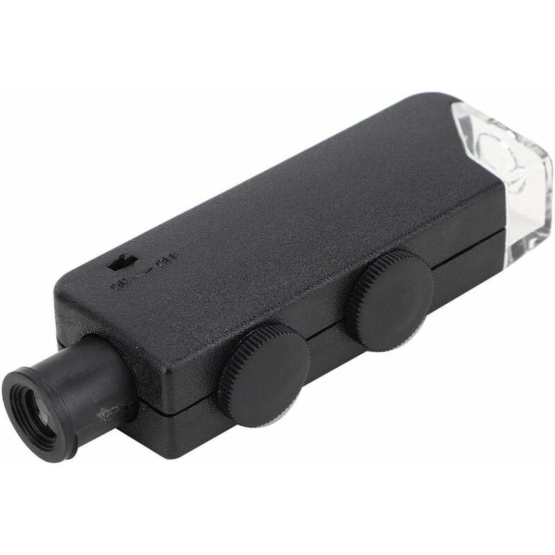 60-100X Réglable LED Éclairé Microscope Poche Loupe Portable Loupe Pour Observation