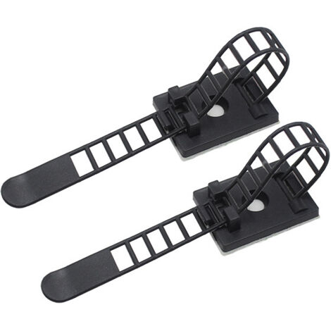 60 attaches-câbles, colliers de serrage, clips de câbles auto-adhésifs, réglables-AquaForge