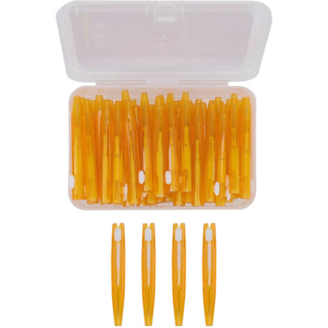 60 Brossettes Interdentaires Fines pour Appareil Dentaire, Nettoyant Pratique avec Manche PP pour Soins Orthodontiques Adultes Enfants
