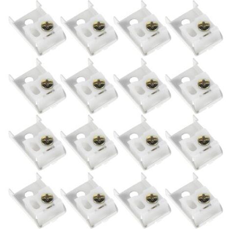 60 Clips de Fixation pour Stores Vénitiens Supports Supérieurs Incurvés pour Stores Enrouleurs 60 Pièces en Plastique Résistant Installation sans Outil et Moustiquaires