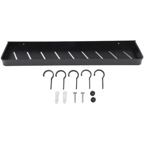60 cm großes, hängendes Duschregal aus Aluminium mit Haken – Vielseitiger Wandorganizer für Badezimmer mit großem Fassungsvermögen
