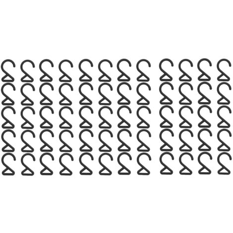 60 Crochets B07 en Forme de 2 pour Harnais d'Épaules, Boucle Tournante pour Ceinture de Chien, Diamètre Intérieur 2cm/0.8in