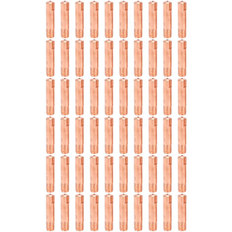 60 embouts de contact en cuivre conducteur pour soudage MIG, accessoires de soudage 15AK x 0,9