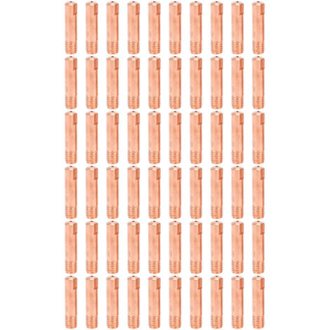 60 embouts de contact en cuivre conducteur pour soudage MIG, accessoires de soudage 15AK x 0,9