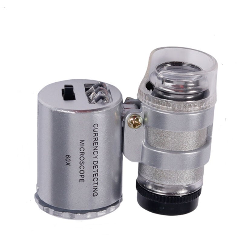 Image of Aiperq - 60-fache Mini-Juwelierlupe mit LED-Beleuchtung