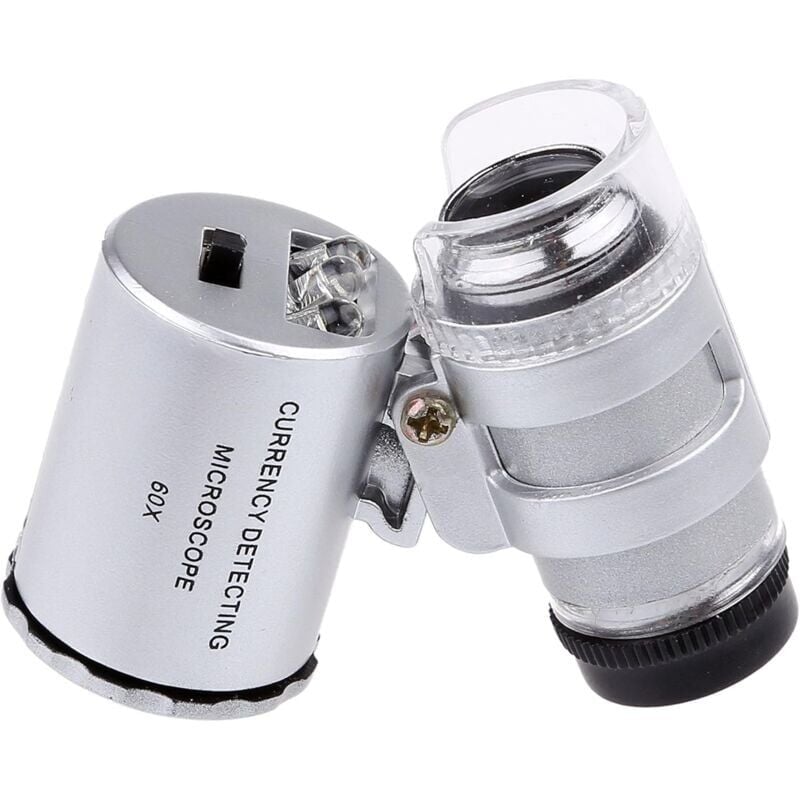 Image of 60-fache Mini-Juwelierlupe mit LED-UV-Beleuchtung
