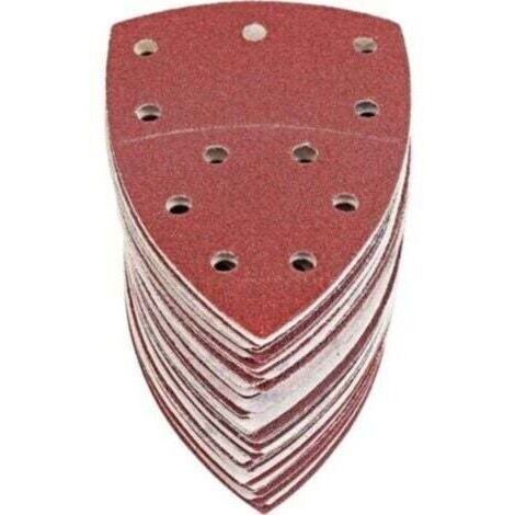 60 Feuilles Abrasives Triangles Papier Poncage Triangulaire Ponceuse Mouse Delta, 105 x152 mm, Grain P40/60/80/120/180/240