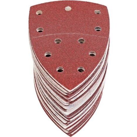 60 Feuilles Abrasives Triangles Papier Poncage Triangulaire Ponceuse Mouse Delta, 105 x152 mm, Grain P40/60/80/120/180/240