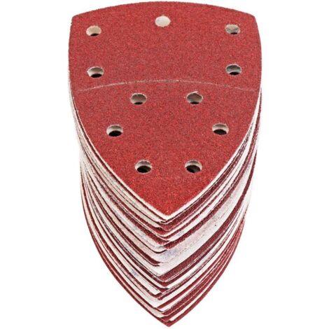 60 feuilles de papier de verre Triangle papier de verre souris Delta ponceuse 105x152mm grain 10xP40/60/80/120/180/240
