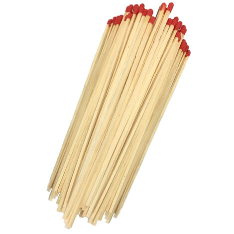 60 Fiammiferi extra lunghi cm 27 per Caminetto Stufa Barbeque in legno ecologico Accendifuoco per candele sigari casa cucina