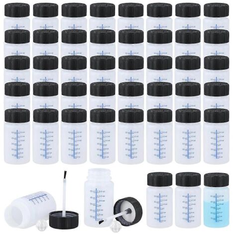 60 flacons de retouche de peinture vides de 56,7 g