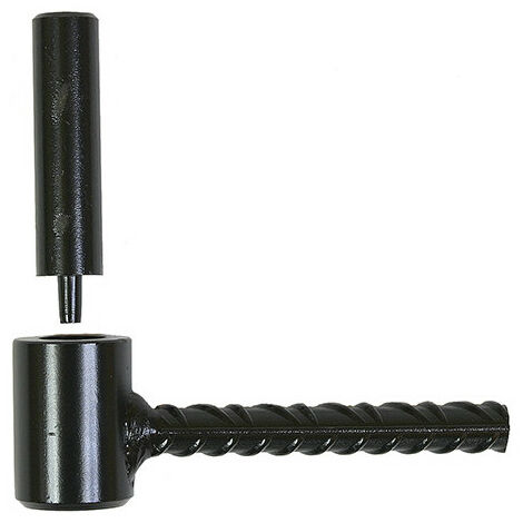 60 Gonds de volet Parpaing D. 10 X 80 mm - Clav. D. 12 mm - Simple volet - Zingué jaune
