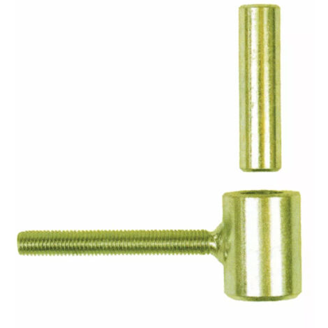 60 Gonds de volet Standard D. 10 x 80 mm - Clav. D.14 x 60 mm - Simple volet - Zingué jaune