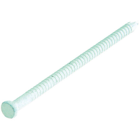 60 gr - CHIODI ZIGRINATI IN ACCIAIO INOX1,8X38MM - VERNICIATI COLORE BIANCO