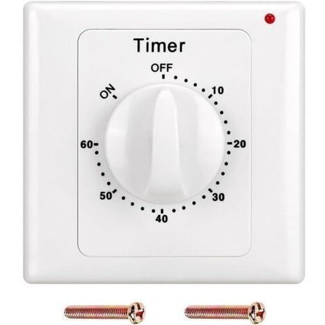 60 Min Compte à rebours Minuterie AC 220 V Bouton de Commutation Style Électronique Mécanique Compte à rebours Minuterie Prise Minuterie