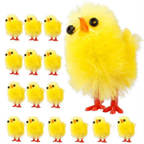 60 Miniatur-Osterküken, Frühlingsdekoration, Spielzeug, Geschenke für Kinderpartys und Garten