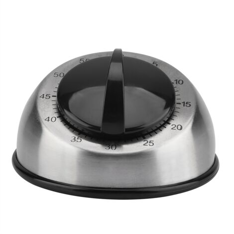 60 Minutes Stainless Steel Kitchen Timer Mechanical Wind up Timer Time Reminder