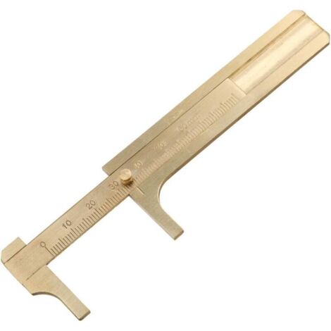60-mm-Messing-Messschieber – Schiebemessschieber – Taschenmessschieber – Messing-Taschenlineal