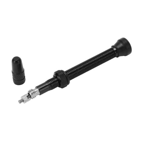 60-mm-Presta-Ventilschaft aus Aluminiumlegierung für schlauchlose Mountainbikes, schwarzes Fahrradzubehör