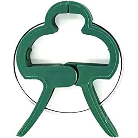 60 morsetti di fissaggio in plastica verde scuro per piante, clip stabili per fissare piante rampicanti per sostenere fiori, frutta o verdura in giardini o fattorie..DEBUNS