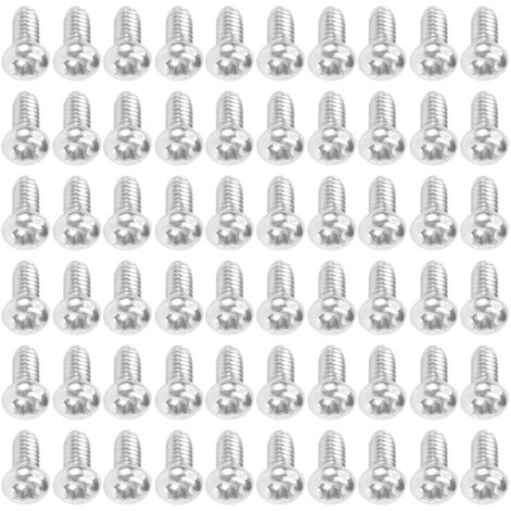 60 pcs M2 x 4mm 304 stainless steel round bolt